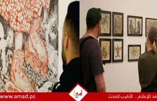 لوحات تحكي أهوال الحرب في قطاع غزة في معرض في عمّان