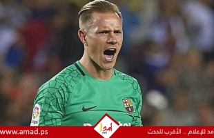 تير شتيجن يعود لتدريبات برشلونة بعد غياب طويل بسبب الإصابة