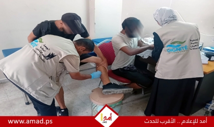 الجمعية الوطنية للتأهيل تواصل تقديم الخدمات الطبية في غزة