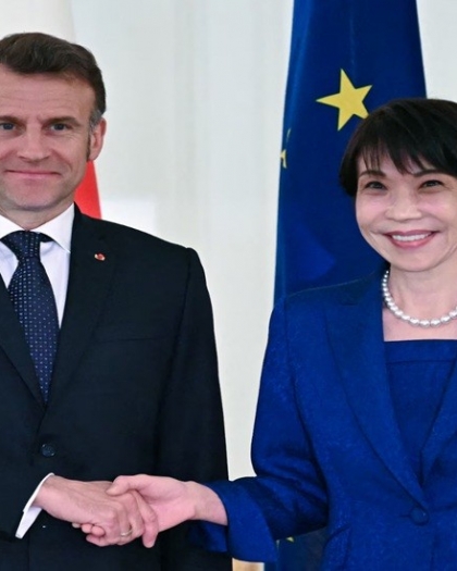 ماكرون: متفقون مع اليابان بشأن أهمية استعادة حرية الملاحة في مضيق هرمز